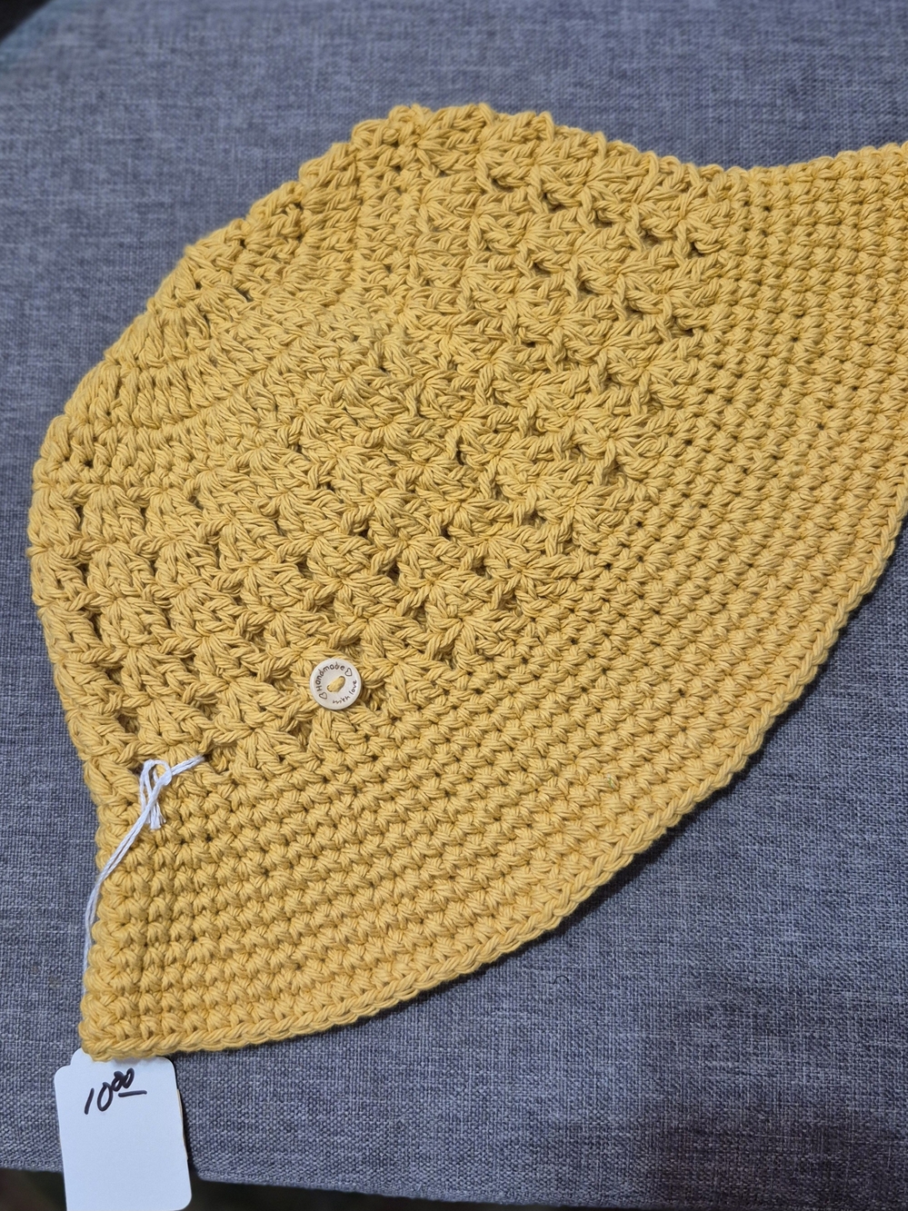 Handmade Golden Yellow Crochet Bucket Hat